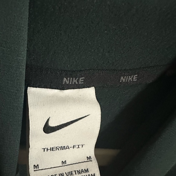 Nike Therma Fit Fitness Fleece Mens Hoodie Green Swoosh, Size M - Picture 7 of 9